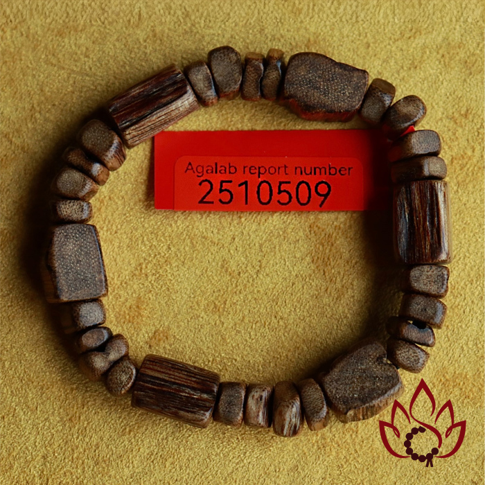 Vòng Trầm Hương Bất Quy Tắc | Trầm Kiến Tự Nhiên Lâu Năm